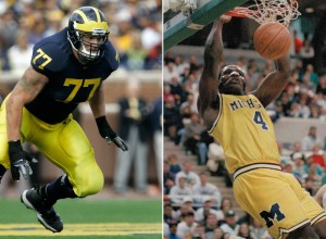 As universidades que tiveram primeiras escolhas no Draft da NBA e da NFL michigan